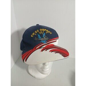 ​V-22 CV-22 OSPREY Military Cap Hat NISSUN Strapback Dark Blue White Embroidered